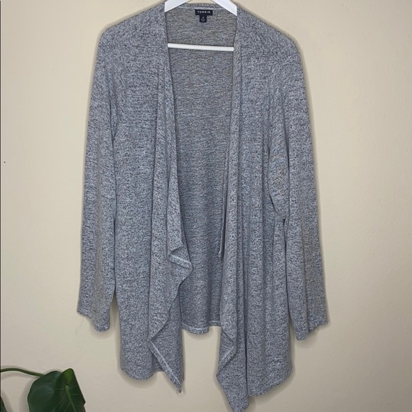 Torrid Waterfall Grey Cardigan